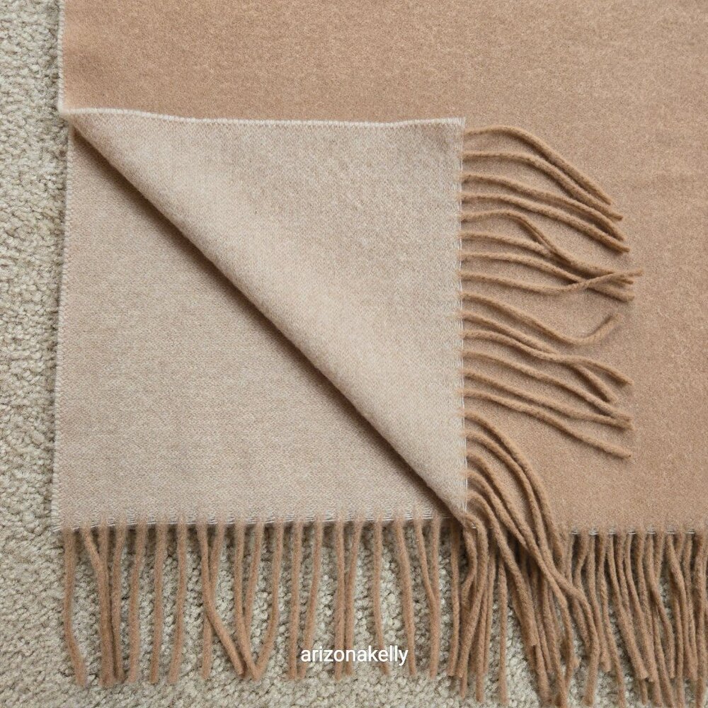 NWOT Banana Republic Italian Wool Cashmere Scarf in Camel - Picture 12 of 15